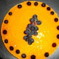 Mousse de mango con crema