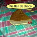 Pie flan de chocolate