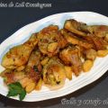 Pollo y conejo al ajillo (Receta tradicional)