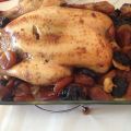 pollo relleno de ciruelas
