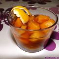 Melocotón con vino