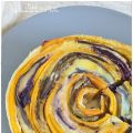 Pastel de verduras en espiral