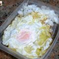 Huevos fritos con cebolla. Preparación