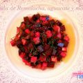 Ensalada de remolacha, aguacate y manzana