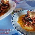 Timbal de berenjenas y boloñesa