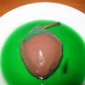 Peras a la menta con chocolate