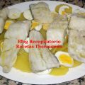 Bacalao al vino blanco “varoma” con  Thermomix