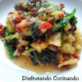 Espinacas con pasas y manzana