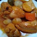Pollo de campo con verduras