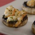 Champiñones rellenos de gambas