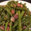 Judías verdes salteadas con Jamón
