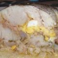 merluza rellena de atun gambas y huevo