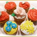 Cupcake sabor tarta de queso con frambuesa