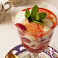 Cómo hacer Uvas confitadas con yogur