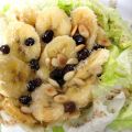 Ensalada de plátanos en lechuga