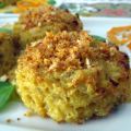 Tortitas de coliflor con garbanzo y naranja
