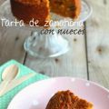 Tarta de zanahoria con nueces