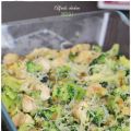 Alfredo chicken brócoli