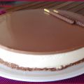 Tarta mousse de vainilla y ganaché de chocolate