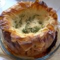 Calabaza con parmesano y pasta filo