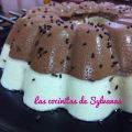 Flan de dos chocolates