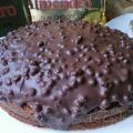 BIZCOCHO CON TURRÓN DE CHOCOLATE CRUJIENTE