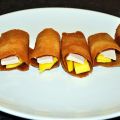Crujientes de carajillo con foie mi-cuit y mango
