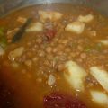 Potaje de Lentejas con verduras a la Andaluza.