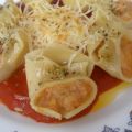 Galets Rellenos de Crema de Alubias
