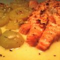 SALMÓN CON CREMA DE NARANJA