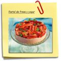 Pastel de fresa y yogur