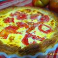 Quiche de tomate natural y jamon