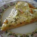 Pizza de calabacín y mozzarella con aceite de[...]