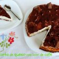 Tarta de queso,chocolate y licor de café