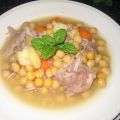Sopa de garbanzos con pavo