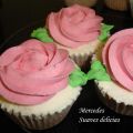 CUPCAKES DE MANZANA Y FRESA