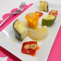 Verduras al vapor con vinagreta de mostaza
