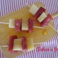 Mini brochetas de jamón y queso curado