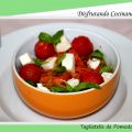 Tagliatelle de pomodoro e basilico con tomates[...]