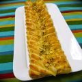 Trenza hojaldrada de jamón y queso