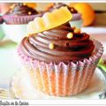 Cupcakes de naranja y chocolate