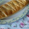 Trenza de hojaldre de salmón y queso