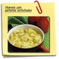 Huevos con patatas estofadas