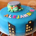 Tarta de las Tortugas Ninja
