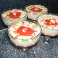 Pannacotta con crema de cerezas