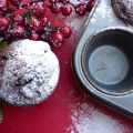 Muffins de choco-cerezas, llenos de navidad.
