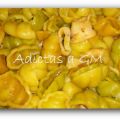 Caracolas con calamares