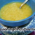Sopa de fideos con caldo de cocido