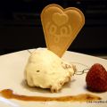 Helado de lemon curd y queso.