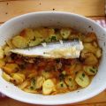 MERLUZA RELLENA DE GAMBAS Y SETAS SOBRE CAMA DE[...]